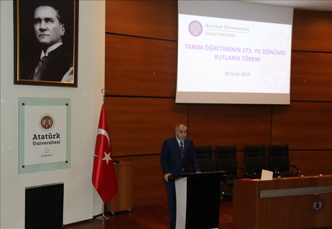 Atatürk Üniversitesinde tarım öğretiminin  173. yıl dönümü kutlaması