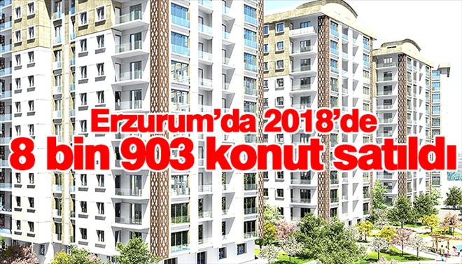 Erzurum´da 2018´de 8 bin 903 konut satıldı