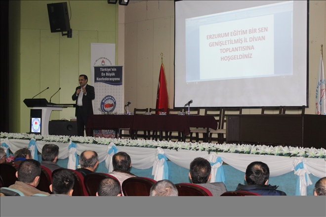 Erzurum Eğitim-Bir-Sen genişletilmiş il divan toplantısı yapıldı