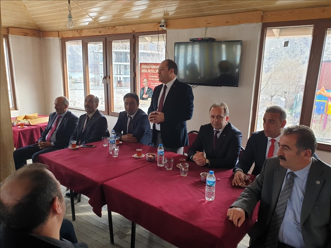 MHP Erzurum İl Başkanı Karataş seçim çalışmalarına devam ediyor