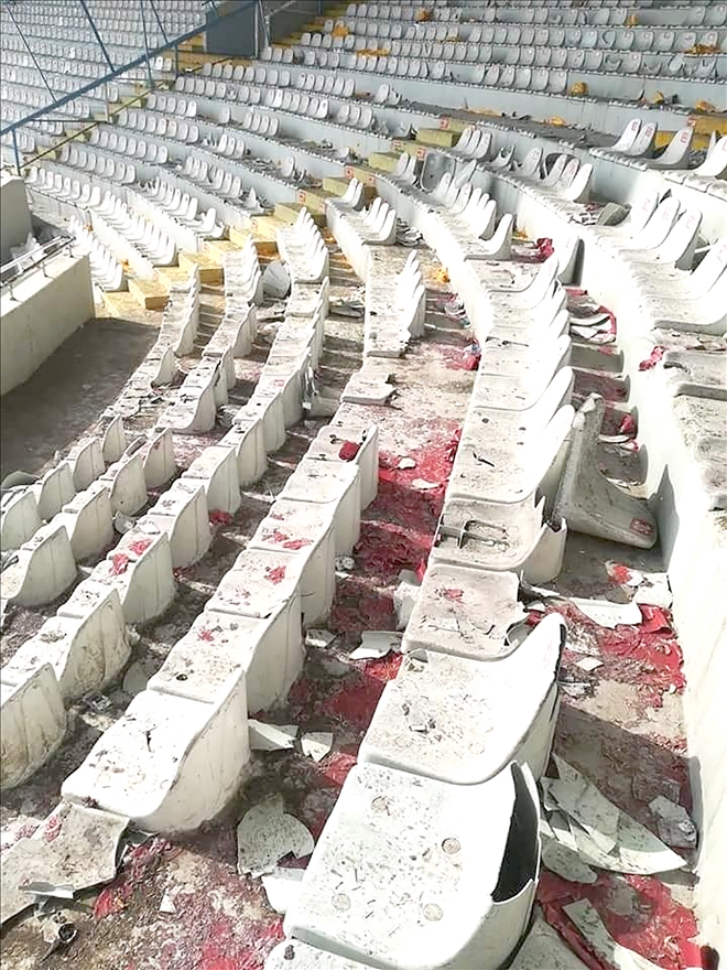  Galatasaray taraftarları maddi zarara neden oldu