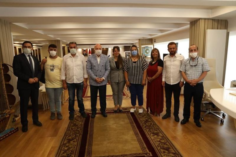 Erzurum Yeni Medya Derneğinden Başkan Sekmen’e ziyaret
