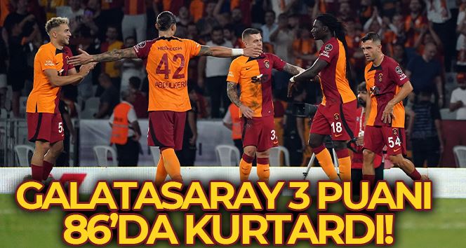 Galatasaray 3 puanı 86