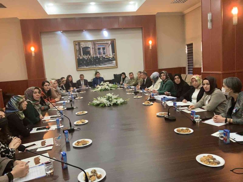 Erzurum’da kadına yönelik şiddetle mücadele il eylem planı toplantısı
