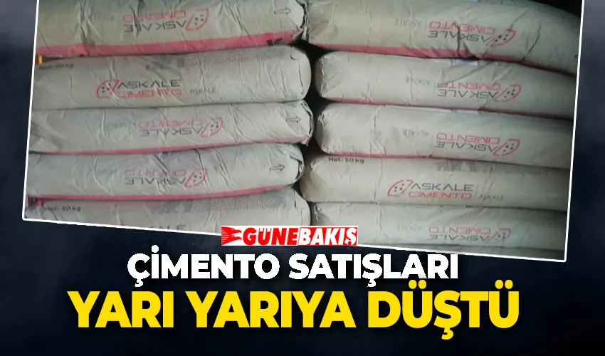 Erzurum’da çimento fiyatlarında artış yaşanmazken satışlar ise yarı yarıya düştü.
