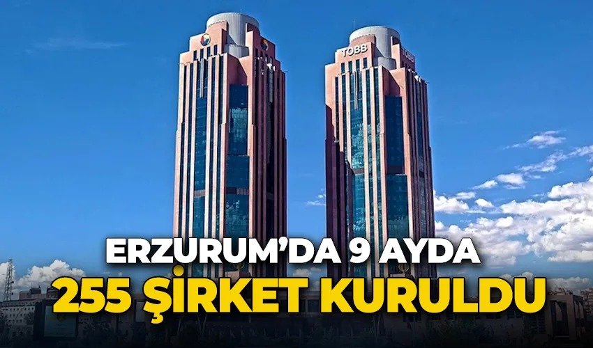 Erzurum’da 9 ayda 255 şirket kuruldu