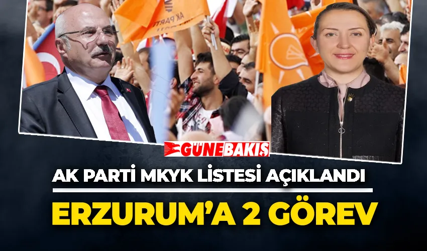 AK Parti MKYK listesi açıklandı! Erzurum’a 2 görev