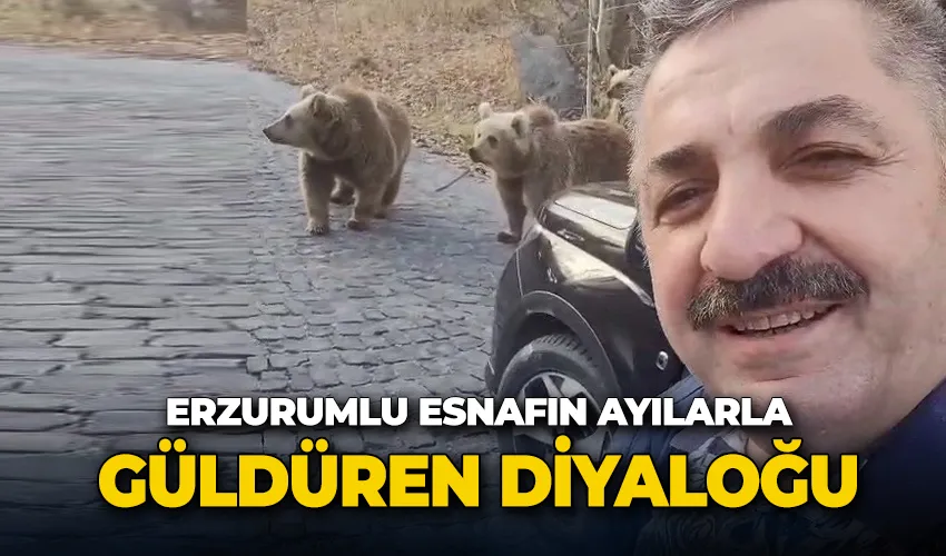 Erzurumlu esnafın ayılarla güldüren diyaloğu