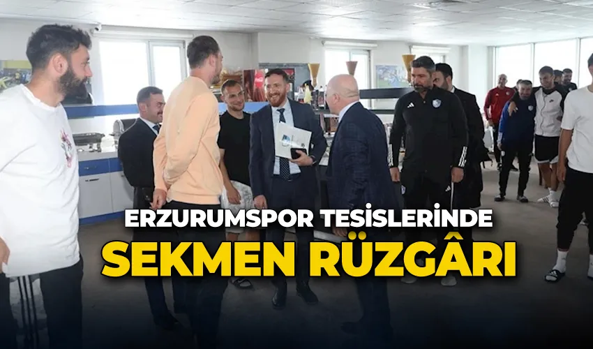 Başkan Sekmen; “Dün olduğu gibi bugün de Erzurumspor’un destekçisiyiz”