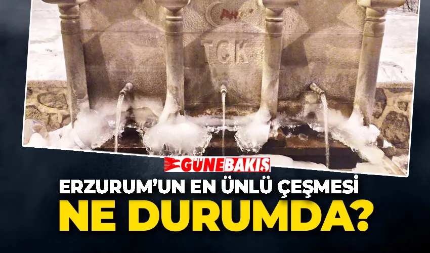 Erzurum’un en ünlü çeşmesi ne durumda?