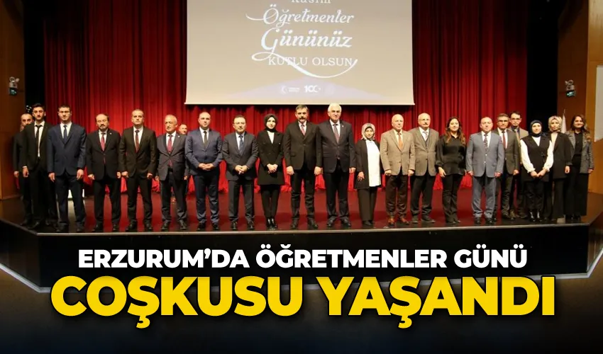 Erzurum’da Öğretmenler günü etkinliği