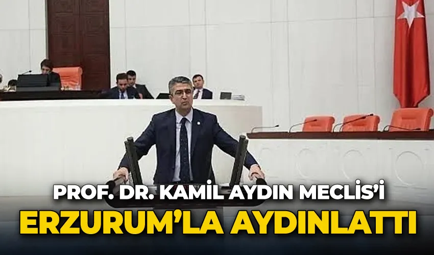 Prof. Dr. Kamil Aydın’ın Meclis’i Erzurum’la aydınlattı
