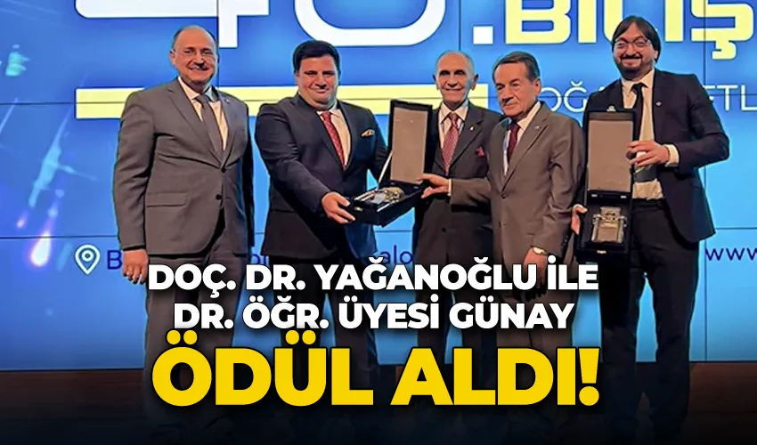 Doç. Dr. Yağanoğlu ile Dr. Öğr. Üyesi Günay, Bilgisayar mühendisliği bilim ödülüne layık görüldü