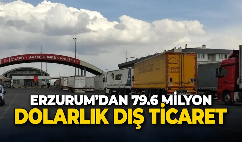 Erzurum’dan 79.6 milyon dolarlık dış ticaret