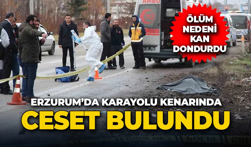 Erzurum’da karayolu kenarında ceset bulundu!