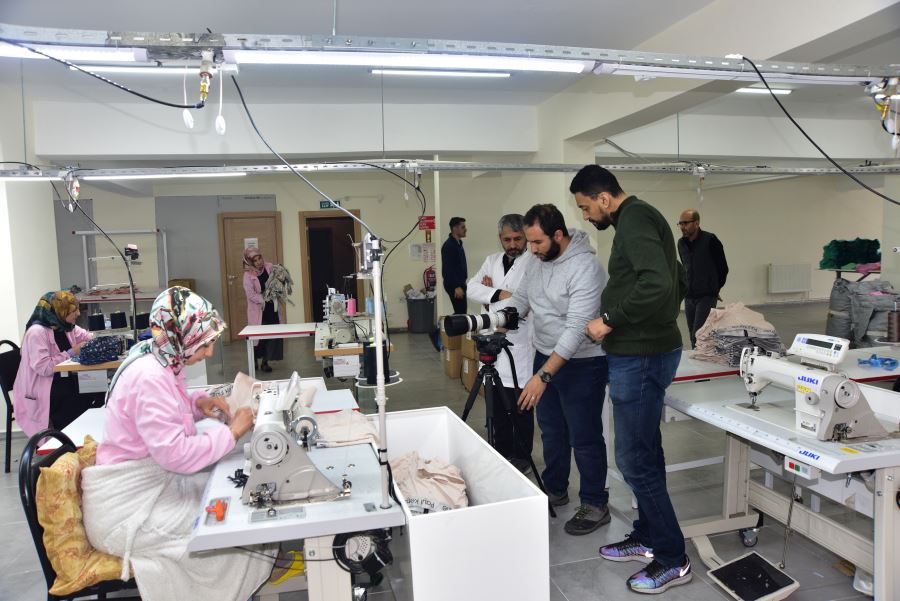 Ahlat’ta üretilen tekstil ürünleri yurt dışı pazarına açılıyor