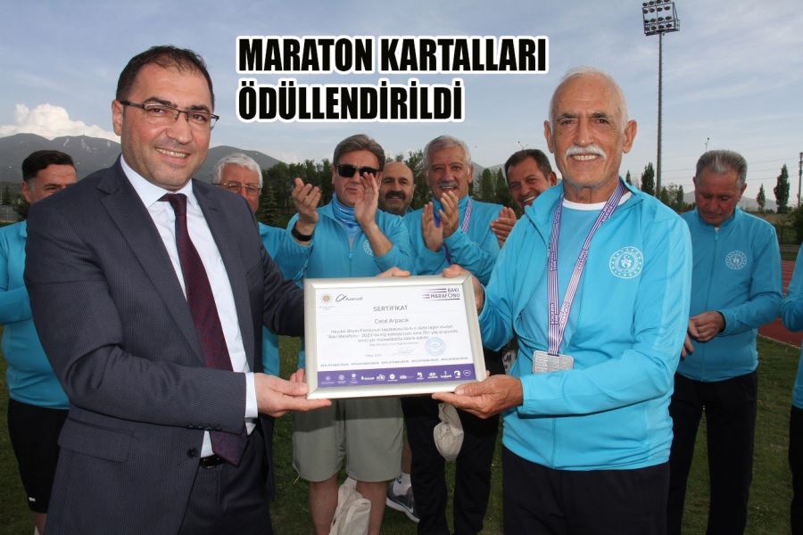 Maraton kartalları ödüllendirildi