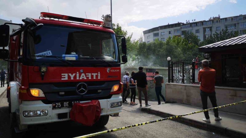 Erzurum’da trafo yangını