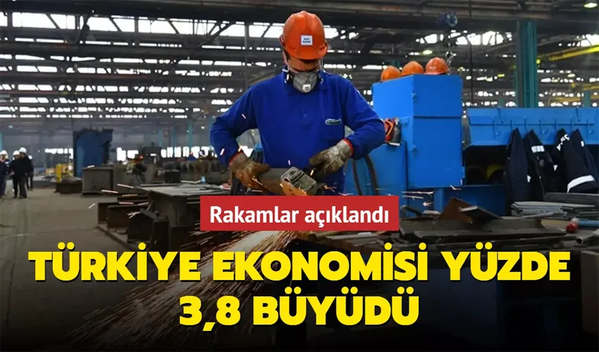  Türkiye ekonomisi yüzde 3,8 büyüdü