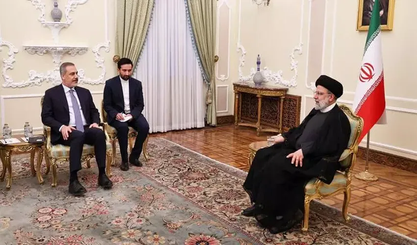 Bakan Fidan, İran Cumhurbaşkanı Reisi ile görüştü