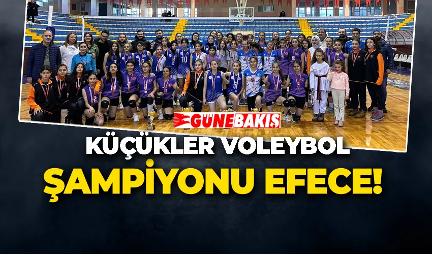 Küçükler Voleybol Şampiyonu Efece!