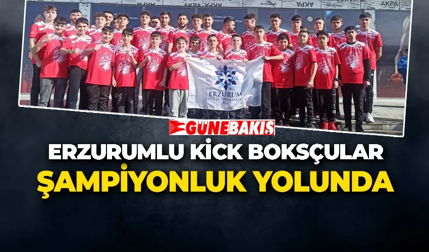 Erzurumlu Kick Boksçular Türkiye Şampiyonası’na Uğurlandılar