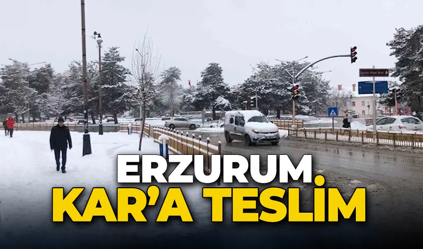 Erzurum kar’a teslim