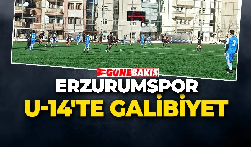 Erzurumspor U-14’te Galibiyet