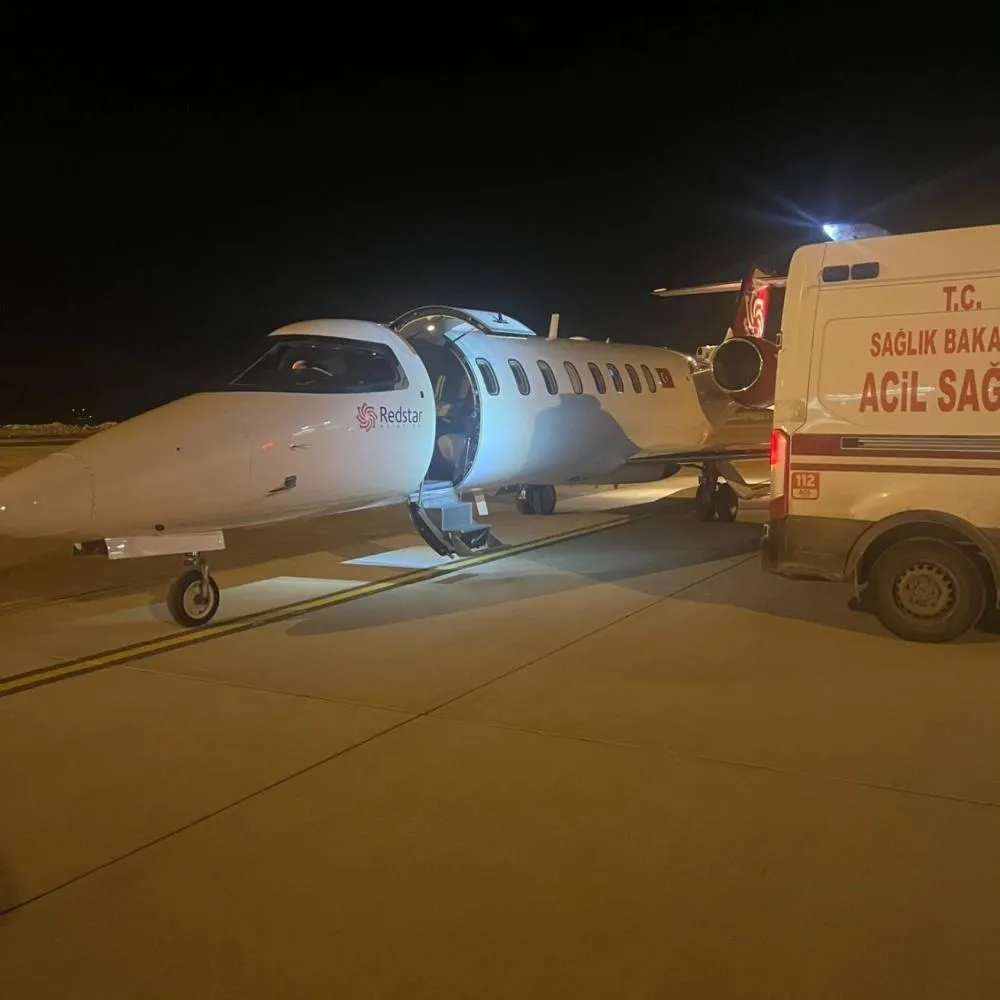 Ambulans uçak 5 yaşındaki çocuk için havalandı
