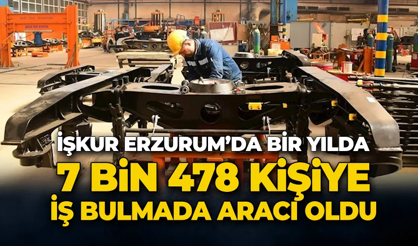 İŞKUR Erzurum’da bir yılda 7 bin 478 kişiye iş bulmada aracı oldu