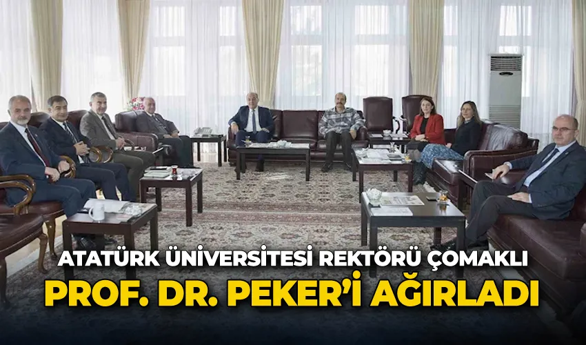Rektör Çomaklı, Prof. Dr. Peker’i ağırladı