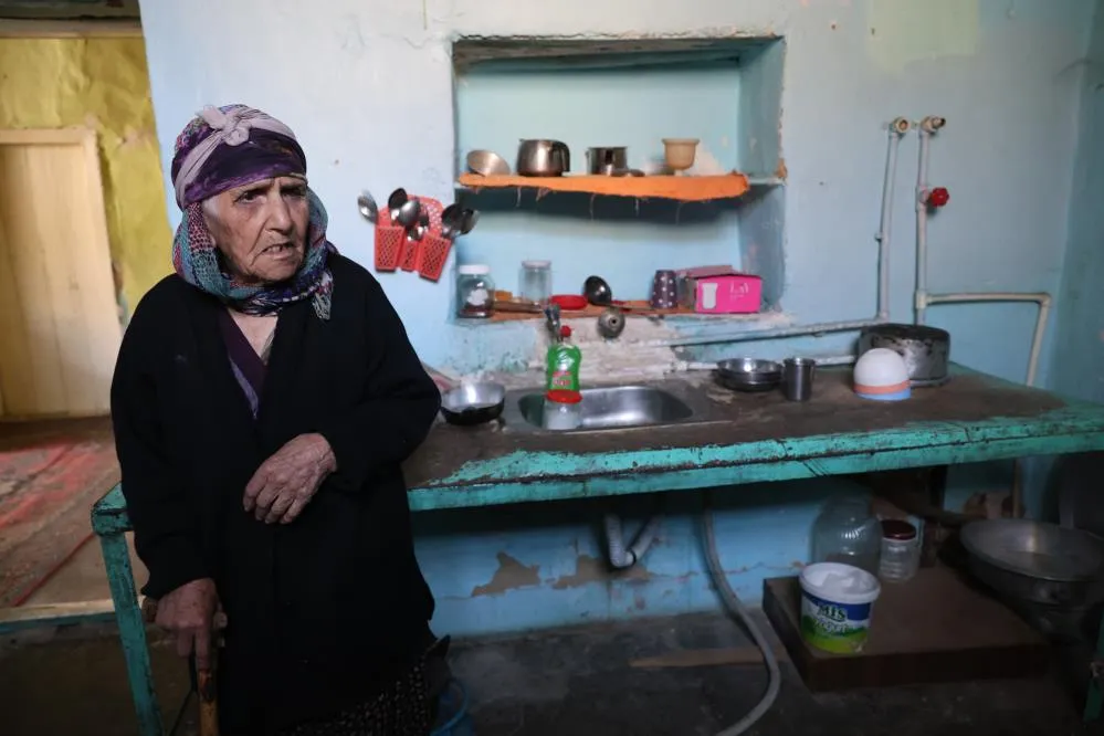 Elazığ’da yaşlı kadının yaşam mücadelesi
