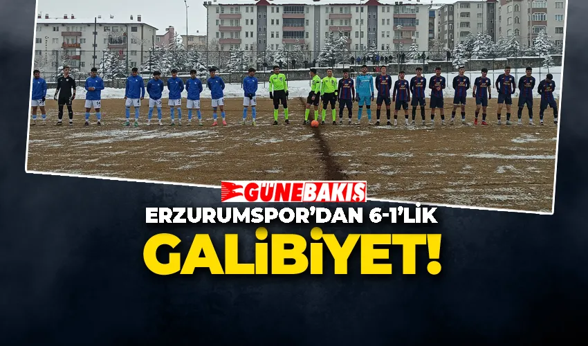 Erzurumspor’dan 6-1 Skorlu 1461 Trabzon Galibiyeti