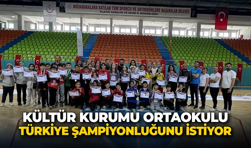 Kültür Kurumu ortaokulu Türkiye şampiyonluğunu istiyor