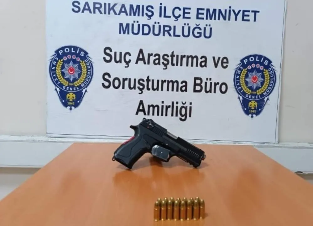 Sarıkamış’ta silah ele geçirildi