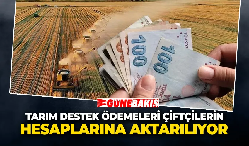 Tarım Destek Ödemeleri Çiftçilerin Hesaplarına Aktarılıyor