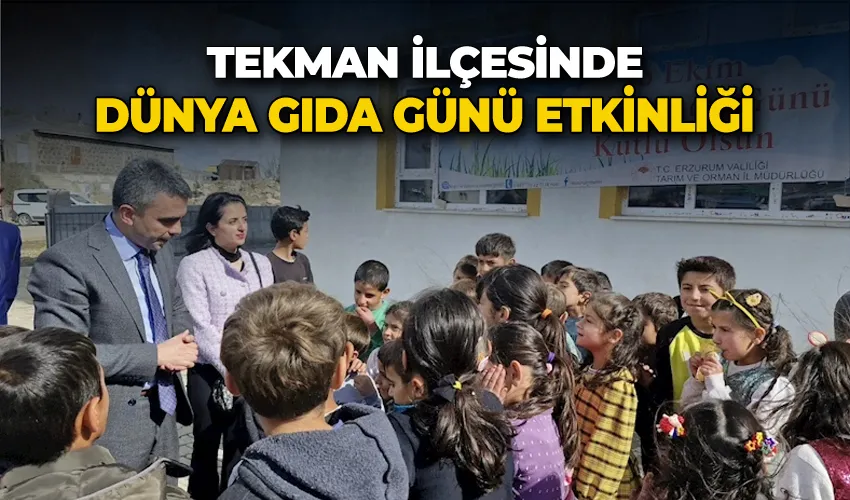 Tekman’da Dünya gıda günü etkinliği