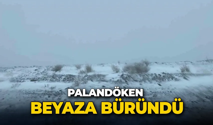 Palandöken beyaza büründü