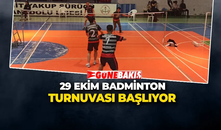 29 Ekim Badminton Turnuvası Başlıyor