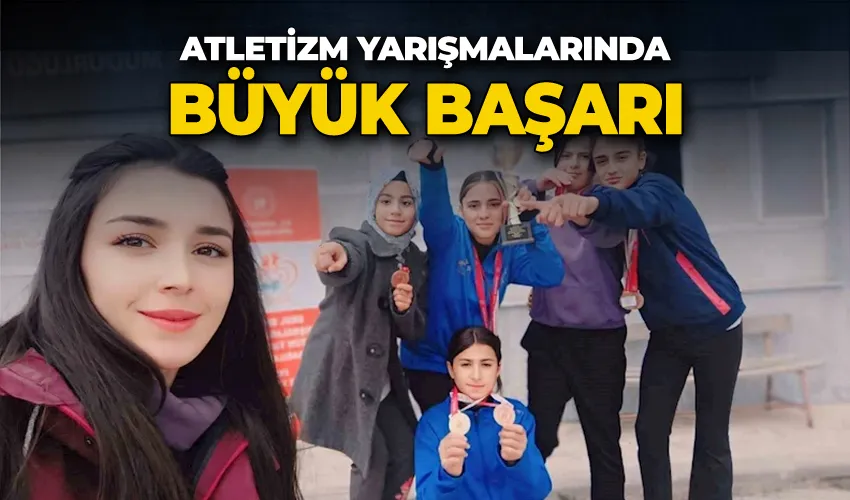 Atletizm yarışmalarında büyük başarı