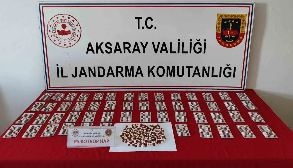 Aksaray’da uyuşturucu hap operasyonu