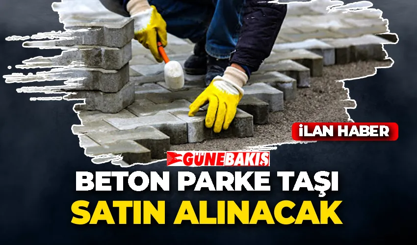 BETON PARKE TAŞI SATIN ALINACAK 