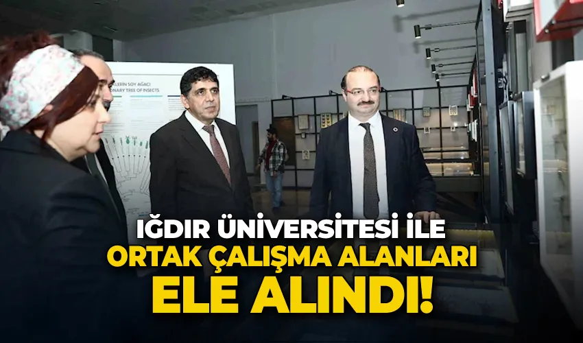 Iğdır Üniversitesi ile ortak çalışma alanları ele alındı