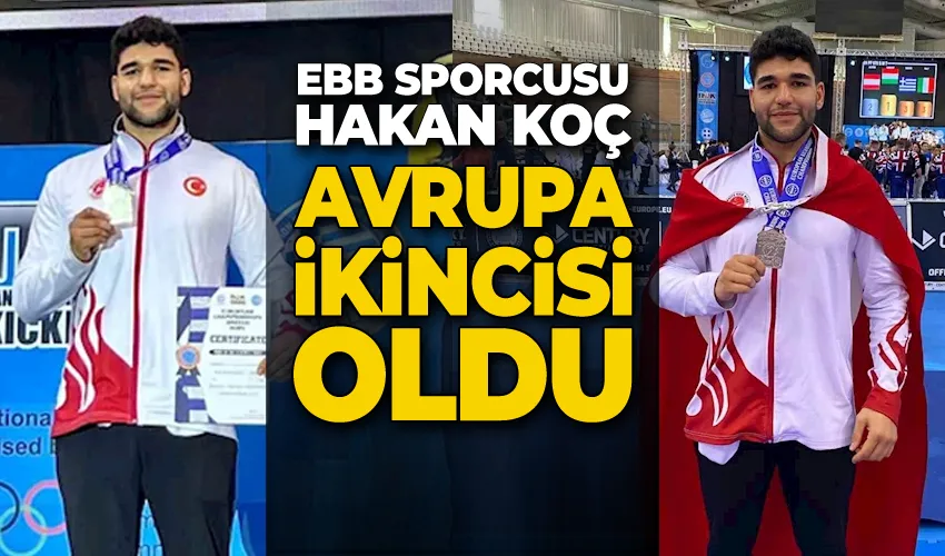 EBB sporcusu Koç, Avrupa ikincisi oldu