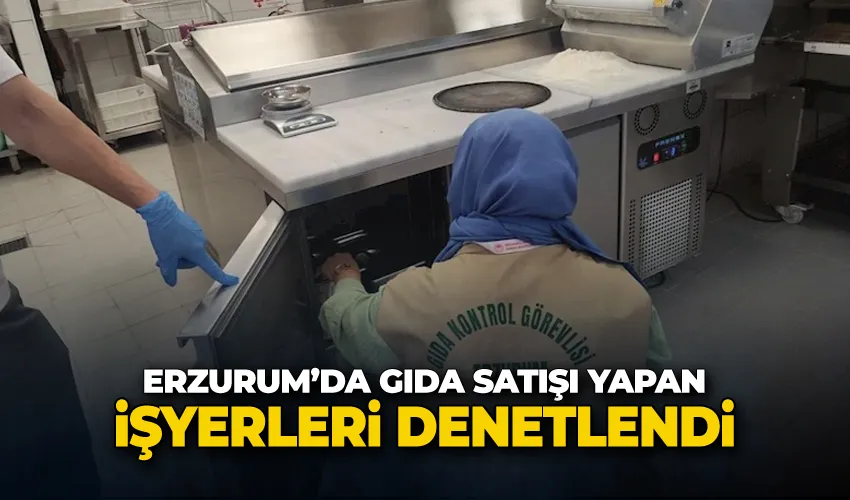 Erzurum’da gıda satışı yapan işyerleri denetlendi