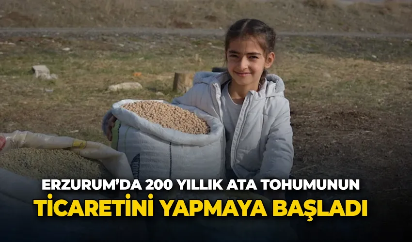 Erzurum’da 200 yıllık Ata tohumunun ticaretini yapmaya başladı