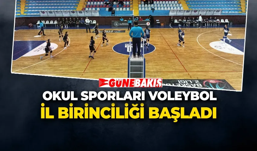 Okul Sporları Voleybol İl Birinciliği Başladı