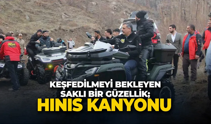 Keşfedilmeyi bekleyen saklı bir güzellik; Hınıs Kanyonu