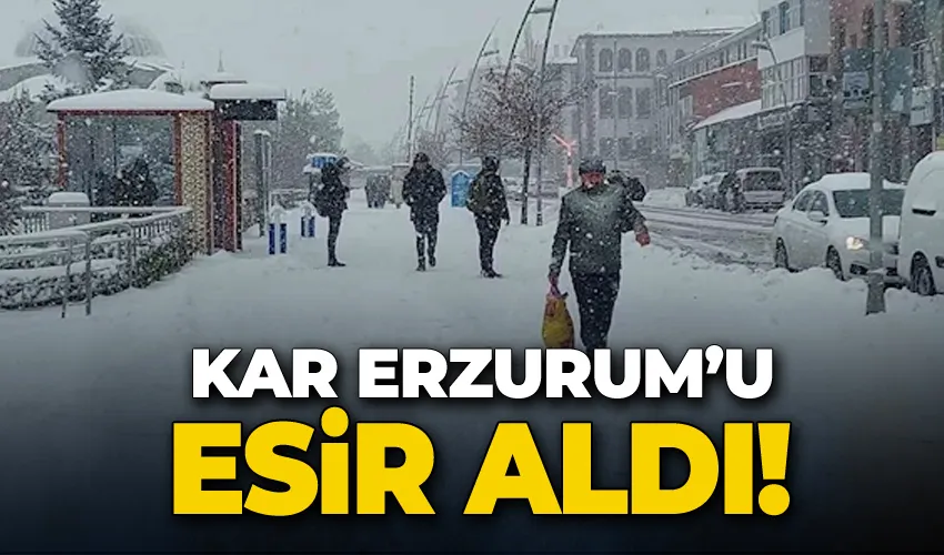 Kar Erzurum’u esir aldı