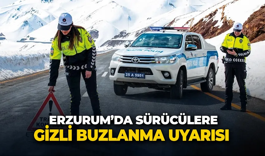 Sürücülere gizli buzlanma uyarısı